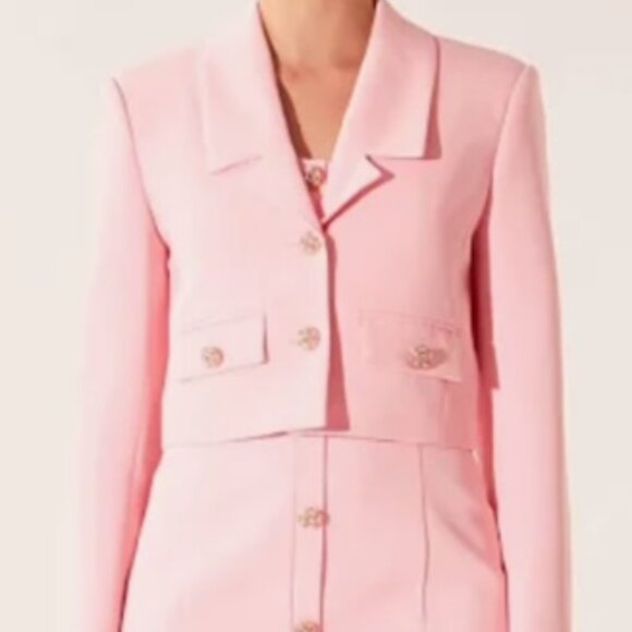 Endless Rose Set - Pink Mini Dress with Matching Crop Blazer - Picture 1 of 9